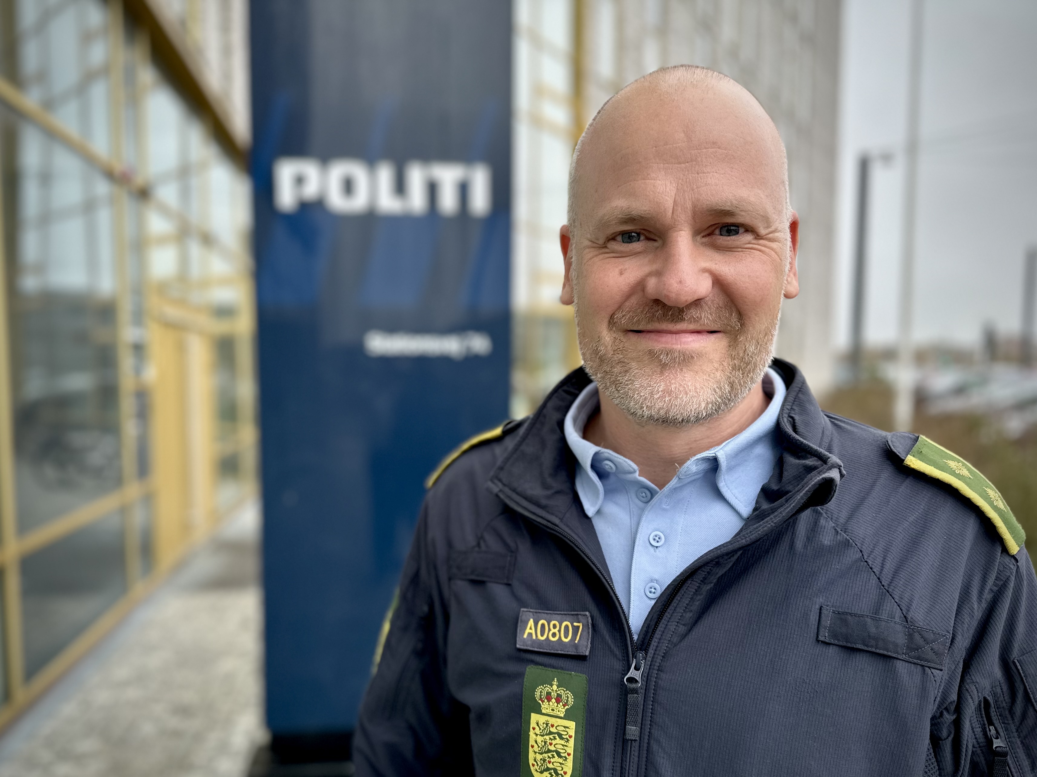 Besøg af Mikkel, som er politimand